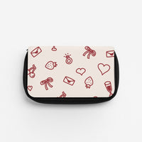 Valentines Doodles Pencil Case