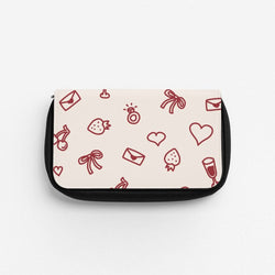 Valentines Doodles Pencil Case