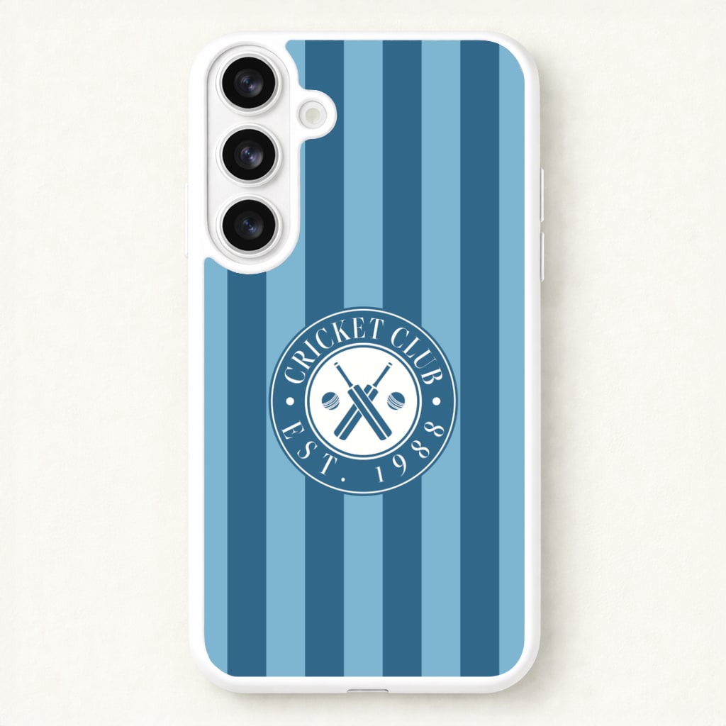 Stripey Cricket Badge Galaxy S26 Case