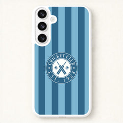 Stripey Cricket Badge Galaxy S26 Case