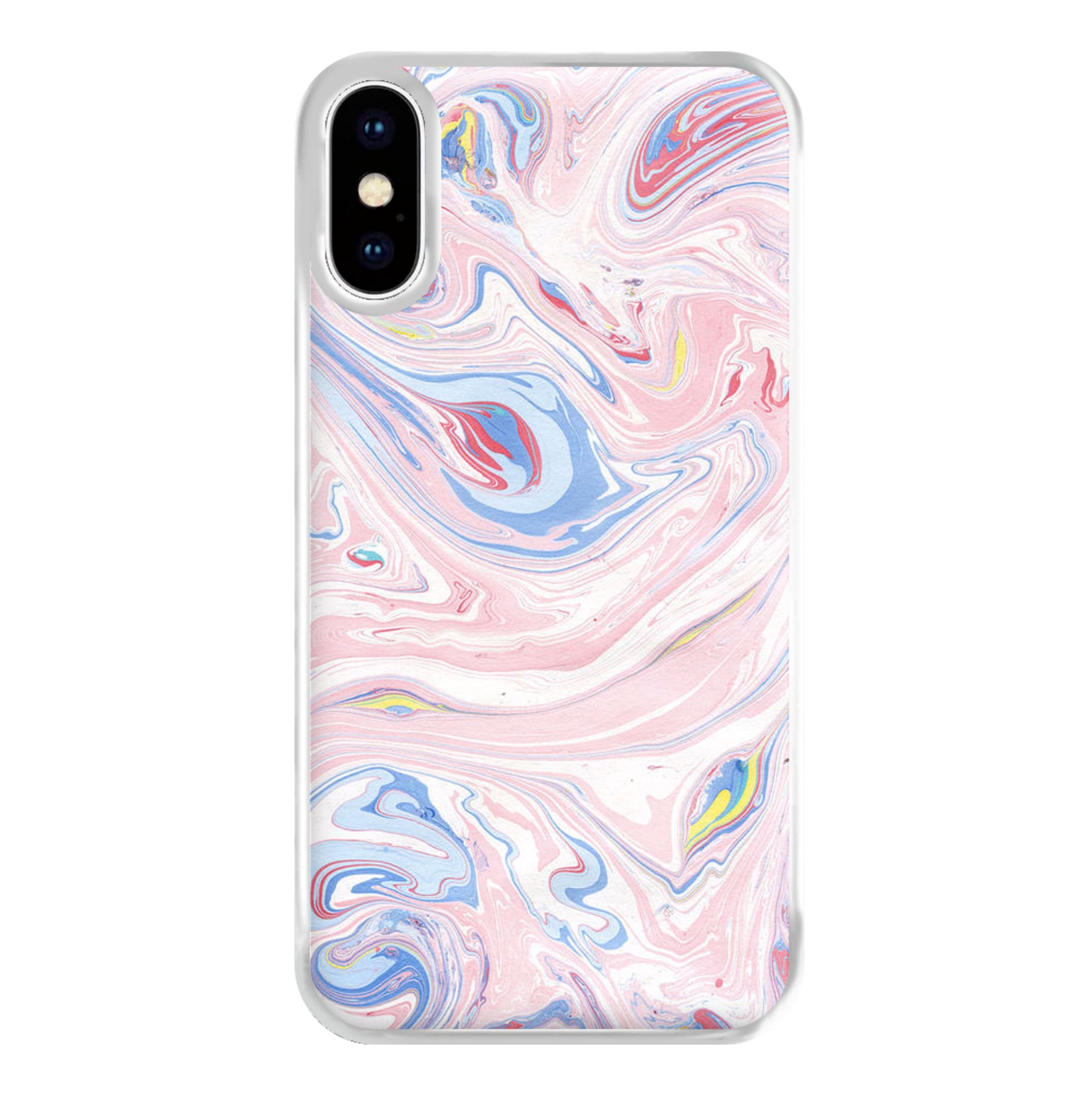 Pink Marble Swirl Phone Case