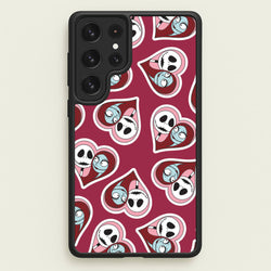 J And S Heart Pattern Galaxy S23 Ultra Case
