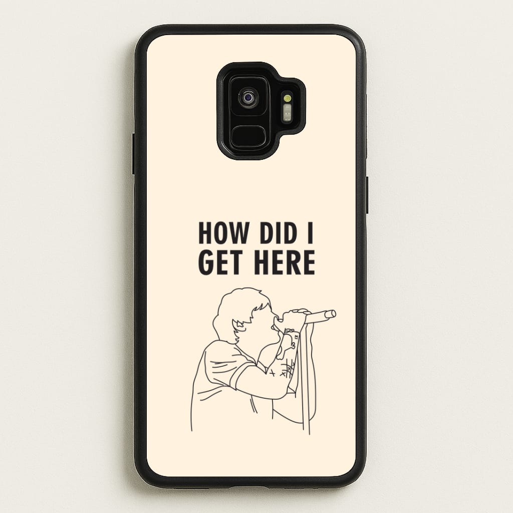 How Did I Get Here Outline Galaxy S9 Case