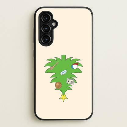 Upside Down Christmas Tree Galaxy A54 Case