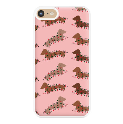 Dachshund Christmas Pattern Phone Case