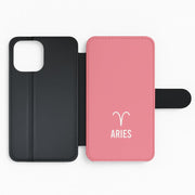Aries Pastel Zodiac Flip / Wallet Phone Case 2