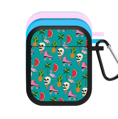 Skull Creams - Summer Pattern AirPods Case