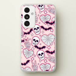 Cute Halloween Stickers Pattern Galaxy A35 Case