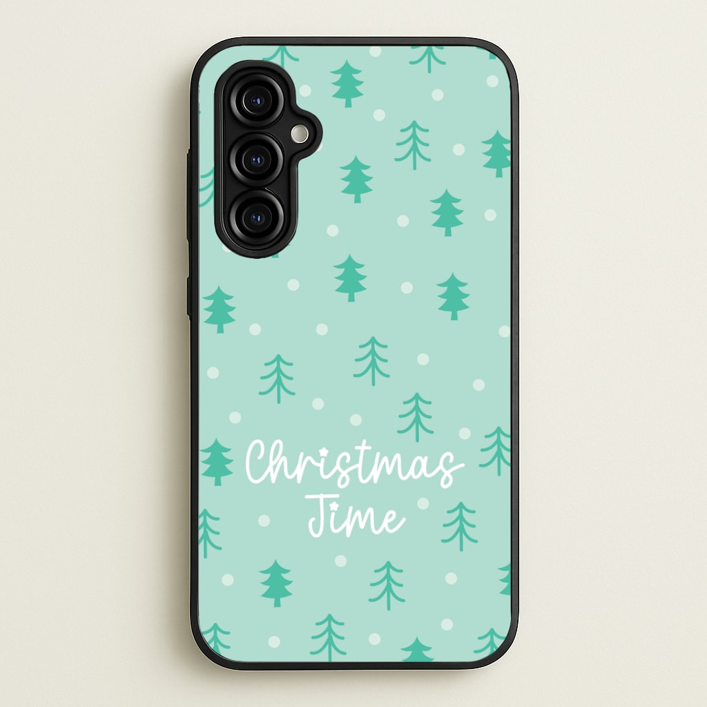 Cute Xmas Trees Pattern Galaxy A54 Case