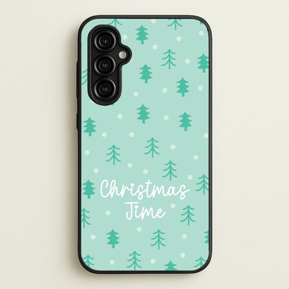 Cute Xmas Trees Pattern Galaxy A54 Case