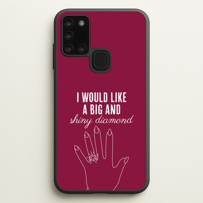 Shiny Diamond Galaxy A21s Case