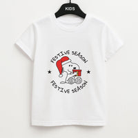 Cartoon Beagle Festive Season Kids T-Shirt