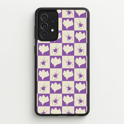 Spiders And Ghosts Checkered Pattern I Galaxy A52 / A52s Case