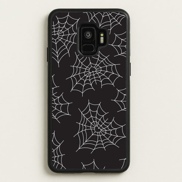 Spiderweb Hearts Pattern Galaxy S9 Case