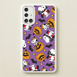 Cartoon Beagle Halloween Pattern Galaxy A71 Case