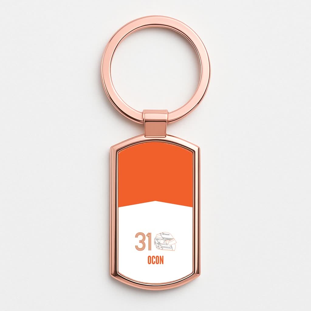 Ocon Helmet 2026 Rose Gold Keyring