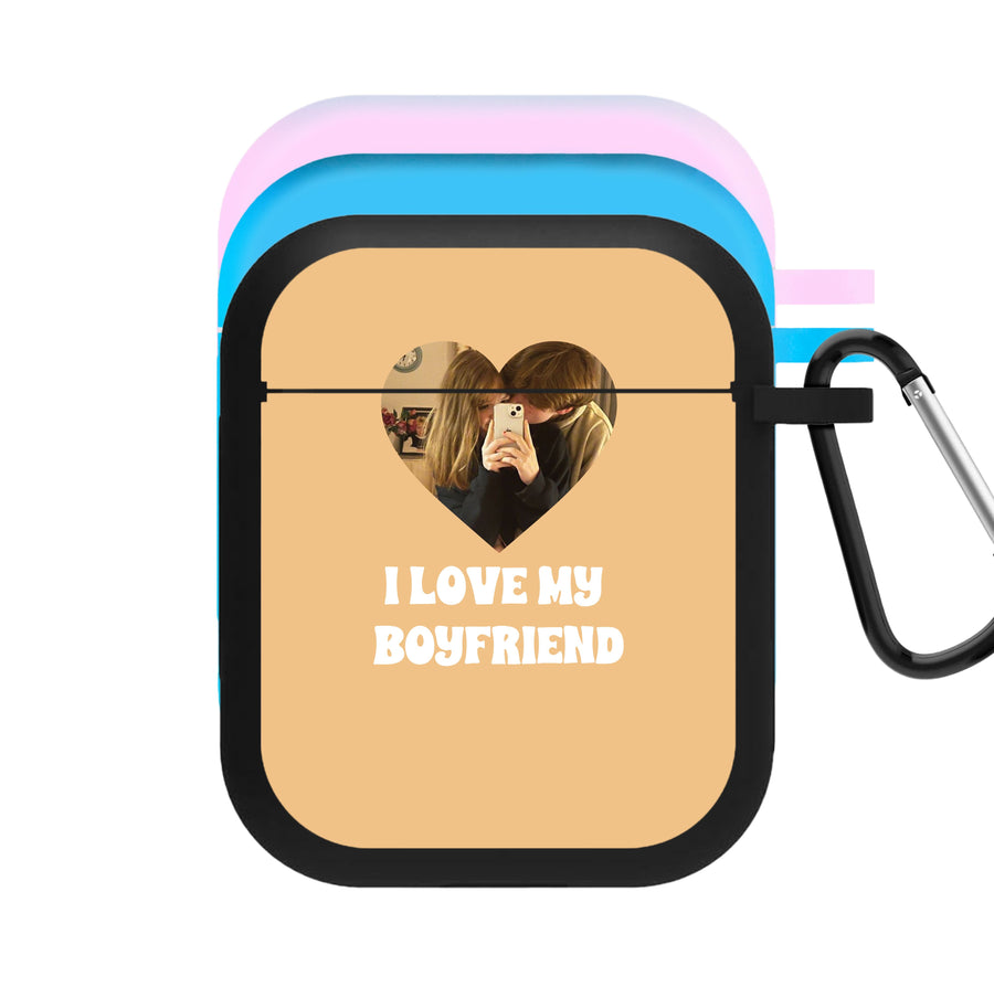 I Love My Boyfriend - Personalised Couples AirPods Case