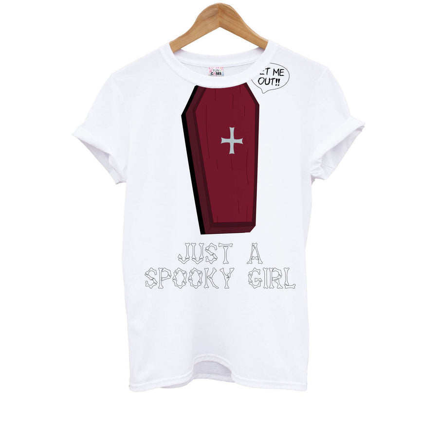 Just A Spooky Girl Kids T-Shirt