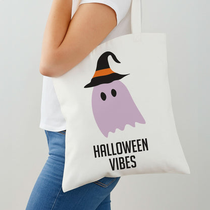 Purple Ghost Halloween Vibes Shoulder Bag