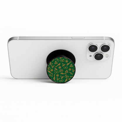 Christmas Wizard Icons Pattern Phone Stand