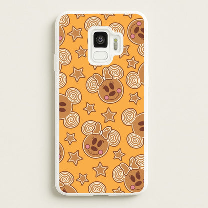 Cartoon Mouse Gingerbread Pattern Galaxy S9 Case