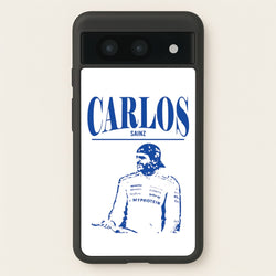 Carlos White And Blue Google Pixel 8a Case