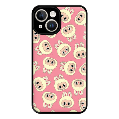 Cute Cream Monster Face Pattern iPhone 14 Case