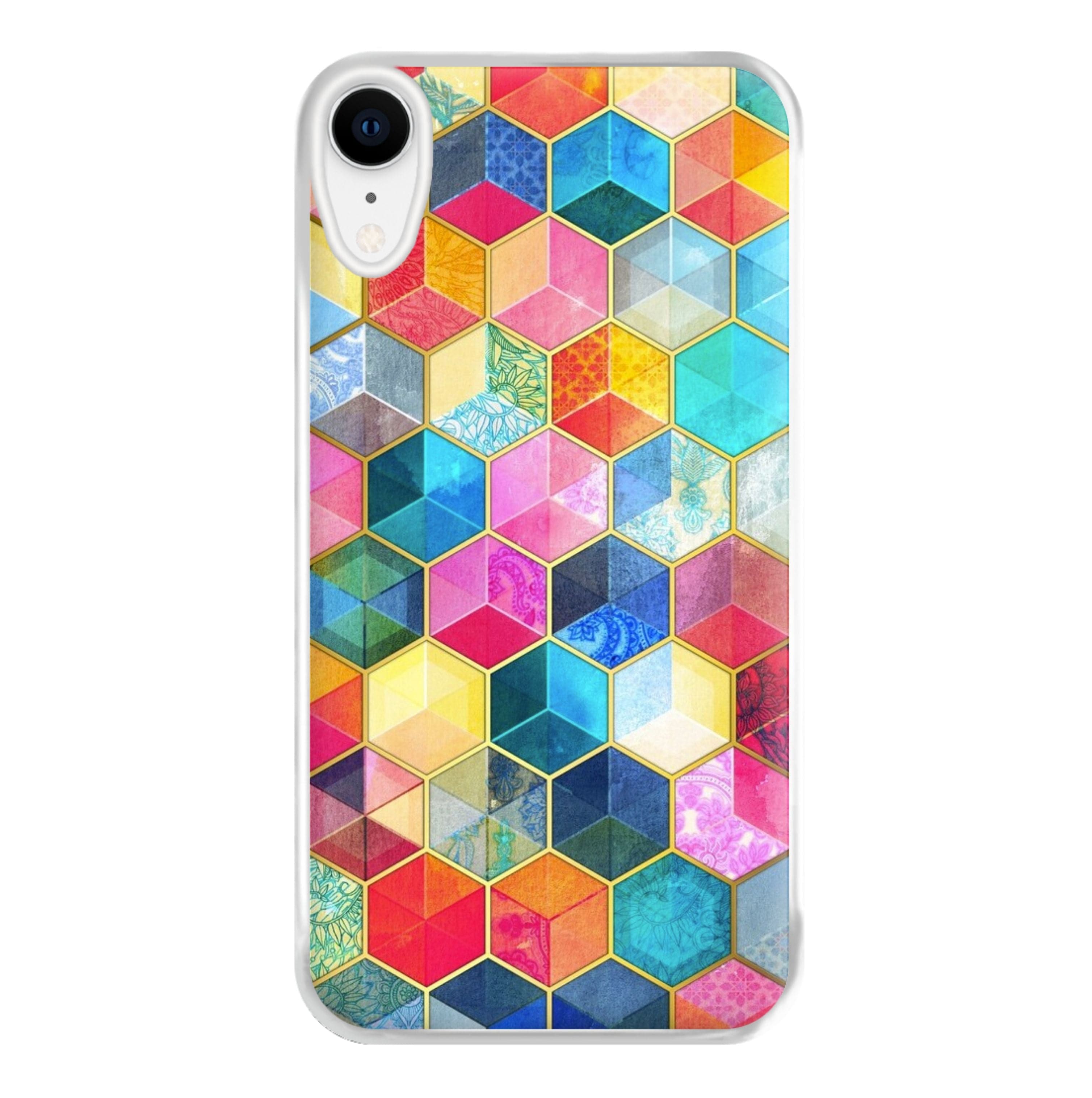 Colourful Honeycomb Pattern Phone Case