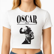 Oscar Orange And Black Crop top 2