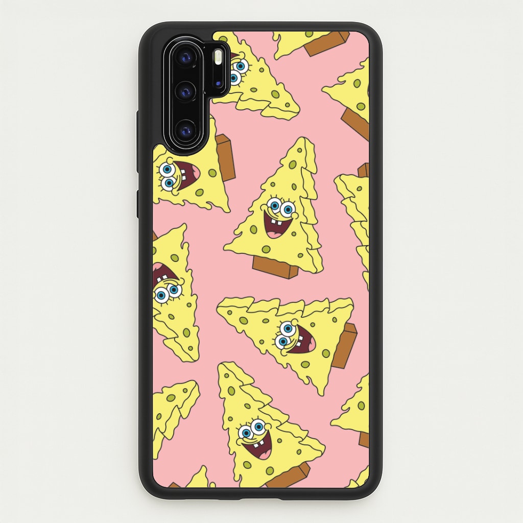 Christmas Tree Cartoon Sponge Pattern Huawei P30 Pro Case