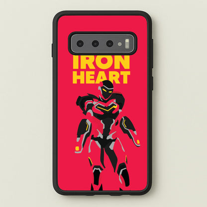Metal Heart Hero Standing Galaxy S10 Plus Case