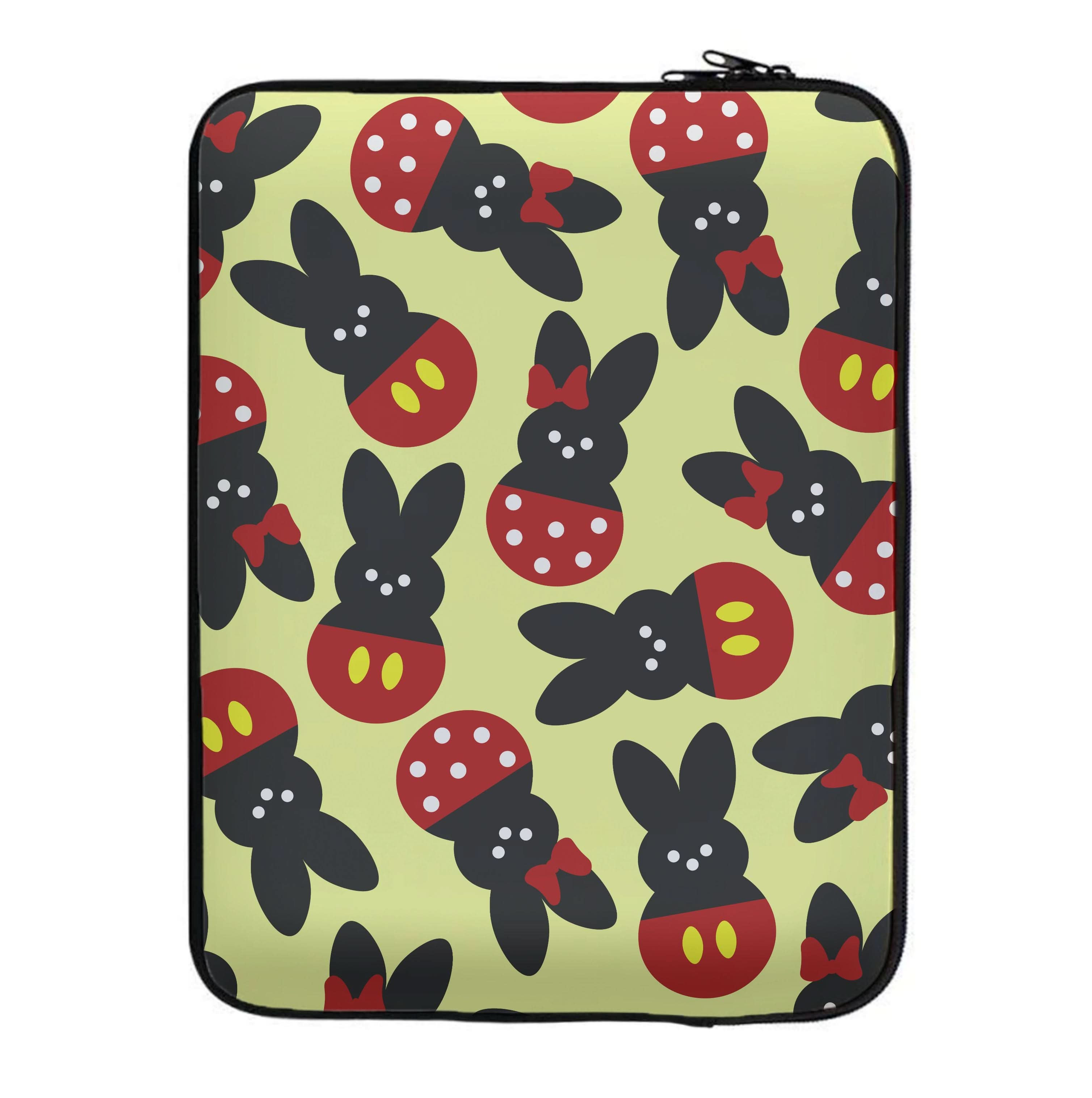 Mouse Peeps Pattern Laptop Sleeve