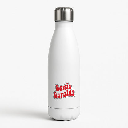 Red Name White Water Bottle