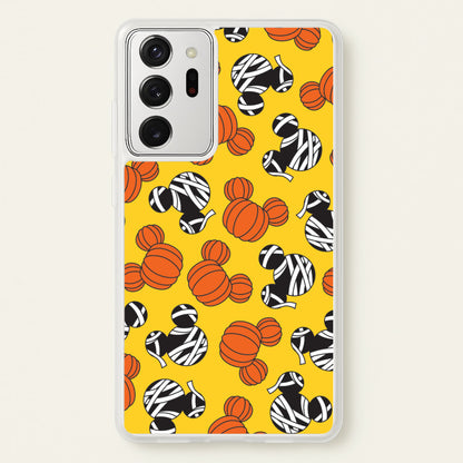 Pumpkin And Mummy Mouse Pattern Galaxy Note 20 Ultra Case