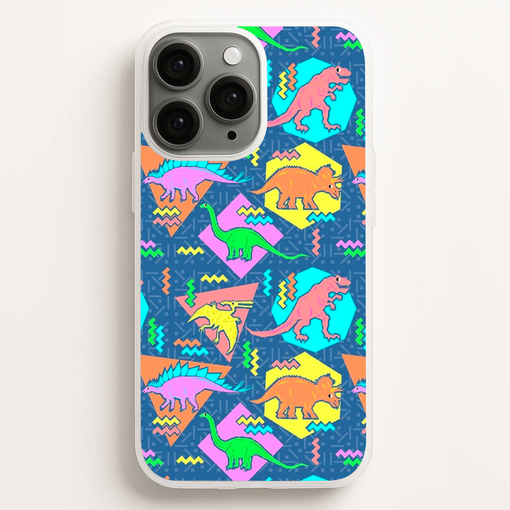 Nineties Dinosaurs Pattern Phone Case