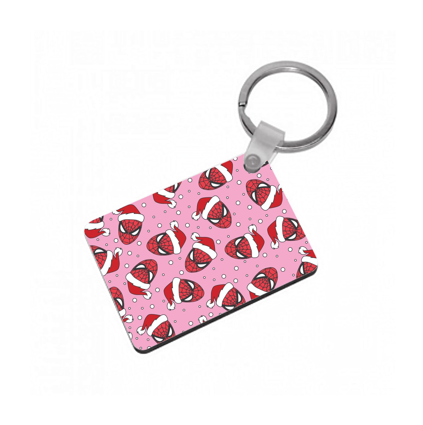 Spider Christmas Pattern Keyring