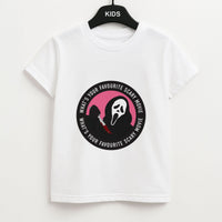What's Your Favourite Scary Movie Badge Kids T-Shirt
