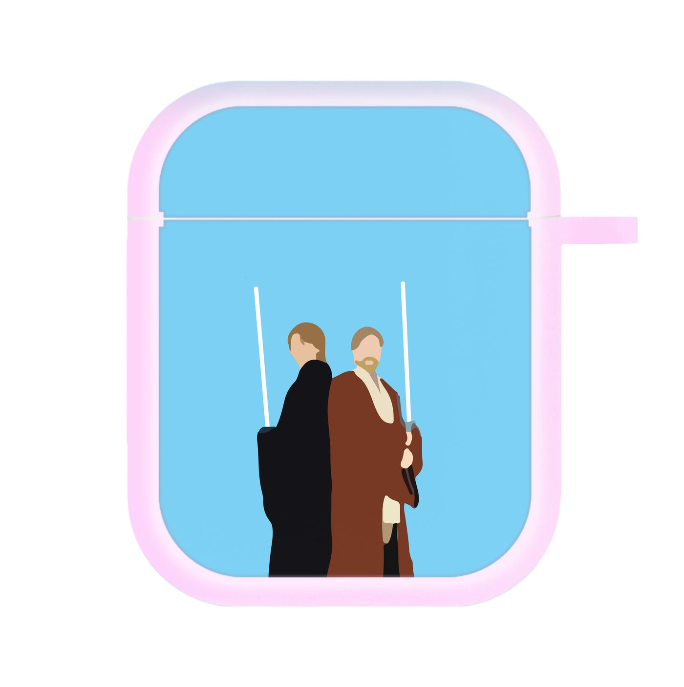 Luke Skywalker And Obi-Wan Kenobi - Star Wars AirPods Case