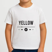 Yellow Music Player Kids T-Shirt 4