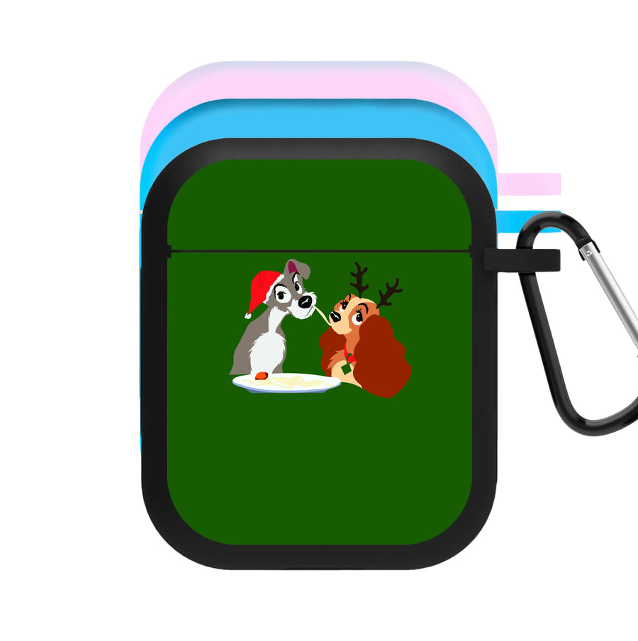 Christmas Lady And The Tramp AirPods Case