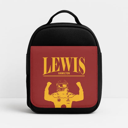 Lewis Red And Gold Insulated Lunch Bag
