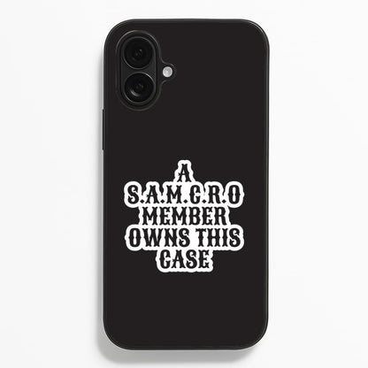 SAMCRO Member iPhone 16 Plus Case
