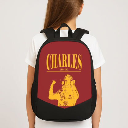 Charles Red And Gold School Bag