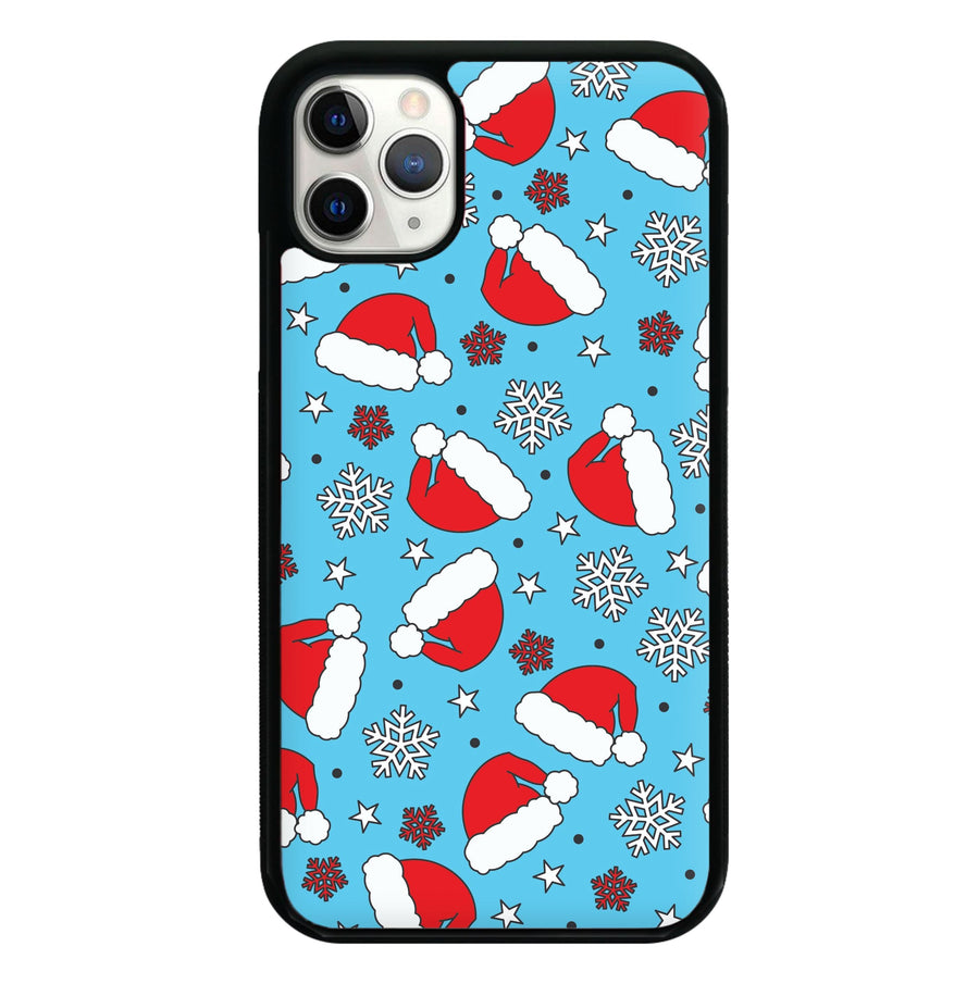 Blue Snow Pattern Phone Case