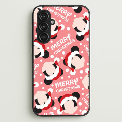 Merry Christmas Cartoon Mouse Pattern Galaxy S23FE Case