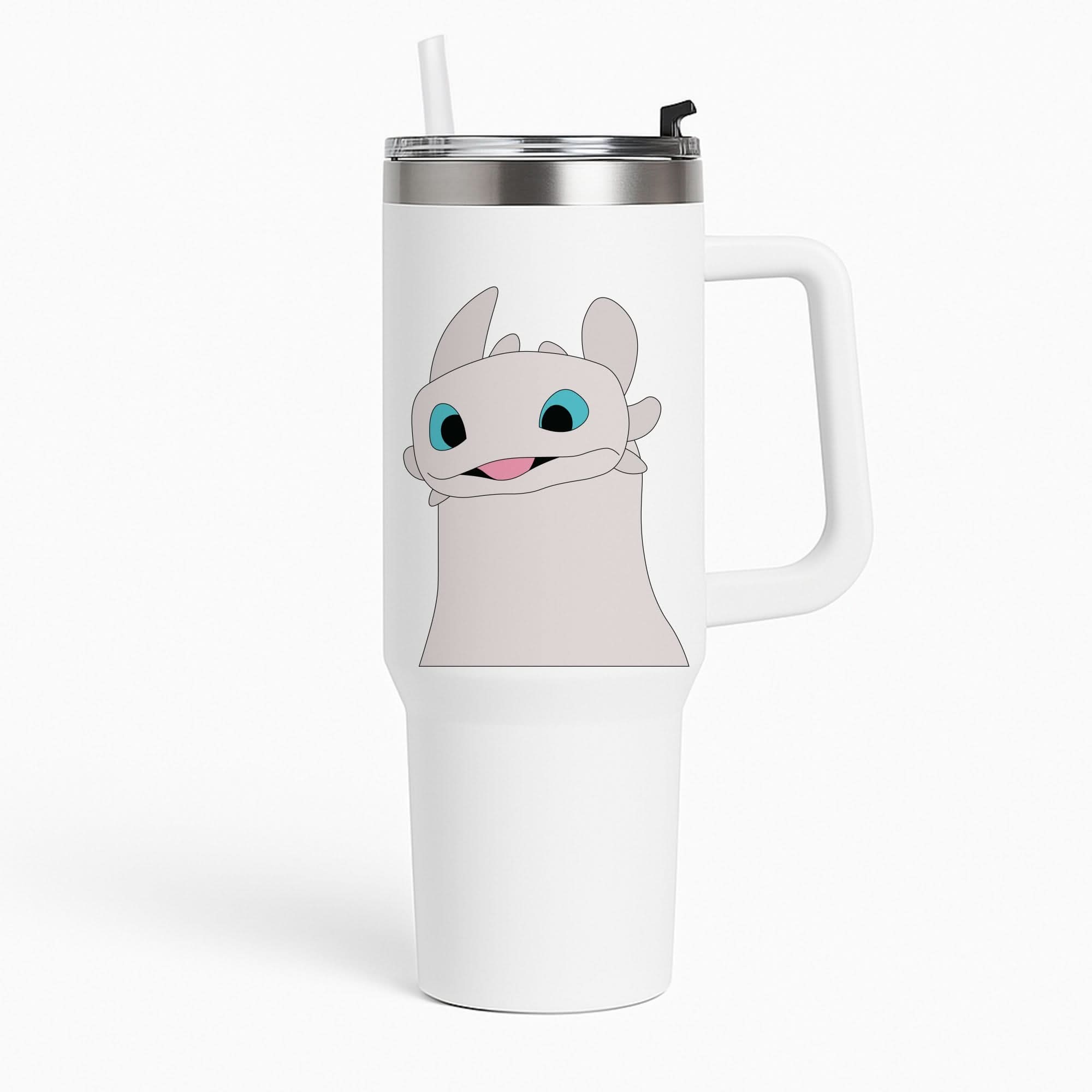 White Fury Dragon Tumbler