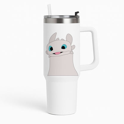 White Fury Dragon Tumbler