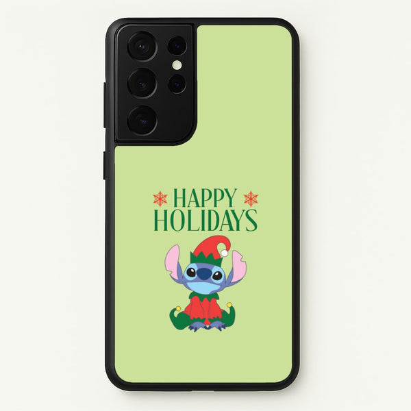 Cute Blue Alien Elf Galaxy S21 Ultra Case
