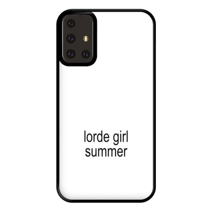 Lorde Girl Summer Galaxy A71 Case