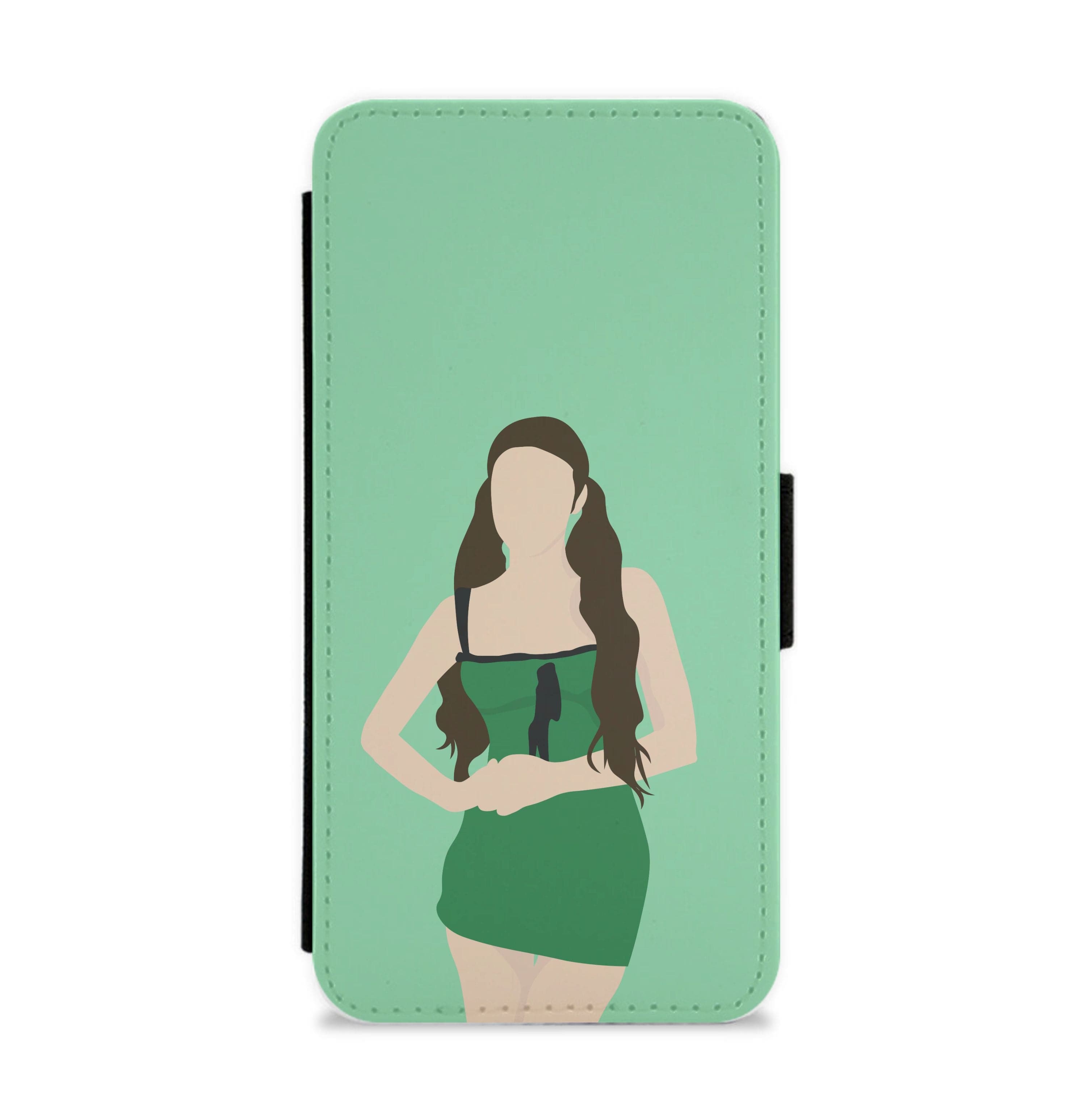 Green Dress - Olivia Flip / Wallet Phone Case